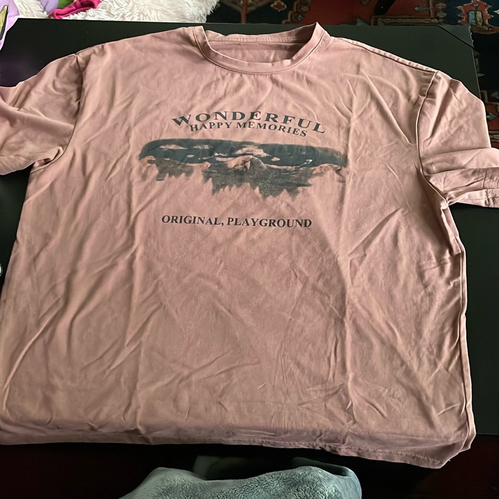 Large T-shirt in pink. Brand is unknown, used a couple of times